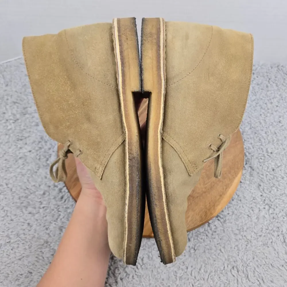 Clarks Mens 10M Original Desert Sand Suede Crepe Sole Casual Daily Chukka Boot